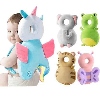 Baby Head Fall Protection Pad Cushion Cartoon Soft Security Pillows Backpack Newborn Headrest Security Pillows Backpack Toddler