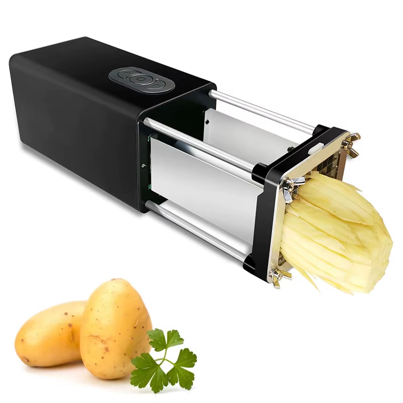 Multifunctional Electric Potato Chips Cutter French Fries Vegetable Cutting Machine Potato Cucumber Carrot Slicer