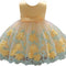 JUSTSWAG Hlpiamok HOMIEBUDS SPPRANDOM Aeiniweraabbcc XGATML Infant Baby Little Girls Dress, Flower Print Sleeveless Princess Formal Birthday Party Tutu Dress 0-18M (Yellow, 12-18 Months)