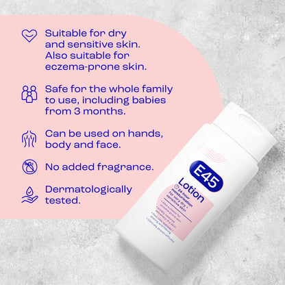 Dermatological Moisturising Lotion 200 Ml – Body Lotion – Daily Moisturiser for Long-Lasting Hydration for Dry Skin and Sensitive Skin – Protect from Dryness, Reduce Redness and Flaking